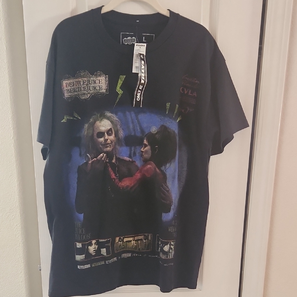 Beetlejuice Graphic‎ T-Shirt By CVLA- size Large